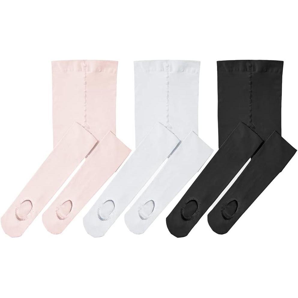 imageStelle Girls Women Ballet Dance Convertible Tights Ultra Soft Pro Transition TightsBallet Pinkwhiteblack