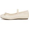 imageStelle Girls Glitter Dress Shoes Flower Wedding Mary Jane Ballet Flats with Strap ToddlerLittleBig KidsChampagne