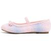 imageStelle Girls Glitter Dress Shoes Flower Wedding Mary Jane Ballet Flats with Strap ToddlerLittleBig KidsRainbow