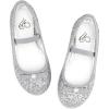 imageStelle Girls Glitter Dress Shoes Flower Wedding Mary Jane Ballet Flats with Strap ToddlerLittleBig KidsSilver
