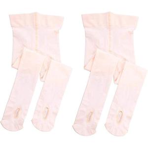 imageStelle Girls Women Ballet Dance Convertible Tights Ultra Soft Pro Transition Tights2pair Ballet Pink