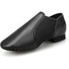 imageStelle Jazz Shoes for Girls and Boys PU Leather SlipOn Jazz Dance Shoes ToddlerLittle KidBig KidBlack