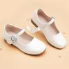 imageStelle Girls Dress Shoes White Mary Jane Ballet Flats Flower School SHOS for Wedding Party ToddlerLittleBig KidWhite