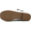 imageStelle Girls Dress Shoes White Mary Jane Ballet Flats Flower School SHOS for Wedding Party ToddlerLittleBig KidWhite
