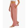 imageStelle Wide Leg Yoga Pants Womens High Waisted Cozy Sweatpants Flowy Sports Athletic Lounge Pants with PocketsDusty Pink
