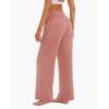 imageStelle Wide Leg Yoga Pants Womens High Waisted Cozy Sweatpants Flowy Sports Athletic Lounge Pants with PocketsDusty Pink