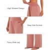 imageStelle Wide Leg Yoga Pants Womens High Waisted Cozy Sweatpants Flowy Sports Athletic Lounge Pants with PocketsDusty Pink