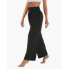 imageStelle Wide Leg Yoga Pants Womens High Waisted Cozy Sweatpants Flowy Sports Athletic Lounge Pants with PocketsBlack
