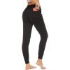 imageStelle Womens Lightweight Joggers Yoga Athletic Workout Track Pants Cotton Sweatpants with PocketsAblack
