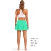 imageStelle Womens Tennis Golf Skirts High Waisted with Pockets Inner Shorts for Athletic Skorts Sports Running PickleballMint Green