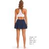 imageStelle Womens Tennis Golf Skirts High Waisted with Pockets Inner Shorts for Athletic Skorts Sports Running PickleballNavy