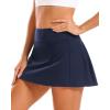 imageStelle Womens Tennis Golf Skirts High Waisted with Pockets Inner Shorts for Athletic Skorts Sports Running PickleballNavy