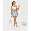 imageStelle Womens Tennis Golf Skirts High Waisted with Pockets Inner Shorts for Athletic Skorts Sports Running PickleballOcean Breeze