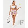 imageStelle Womens Tennis Golf Skirts High Waisted with Pockets Inner Shorts for Athletic Skorts Sports Running PickleballPastel Pickle