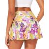 imageStelle Womens Tennis Golf Skirts High Waisted with Pockets Inner Shorts for Athletic Skorts Sports Running PickleballPastel Pickle