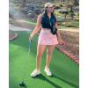 imageStelle Womens Tennis Golf Skirts High Waisted with Pockets Inner Shorts for Athletic Skorts Sports Running PickleballPastel Terrazzo