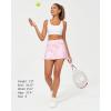 imageStelle Womens Tennis Golf Skirts High Waisted with Pockets Inner Shorts for Athletic Skorts Sports Running PickleballPastel Terrazzo