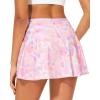 imageStelle Womens Tennis Golf Skirts High Waisted with Pockets Inner Shorts for Athletic Skorts Sports Running PickleballPastel Terrazzo