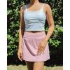 imageStelle Womens Tennis Golf Skirts High Waisted with Pockets Inner Shorts for Athletic Skorts Sports Running PickleballPink