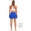 imageStelle Womens Tennis Golf Skirts High Waisted with Pockets Inner Shorts for Athletic Skorts Sports Running PickleballSapphire