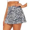 imageStelle Womens Tennis Golf Skirts High Waisted with Pockets Inner Shorts for Athletic Skorts Sports Running PickleballWavy Ink