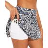 imageStelle Womens Tennis Golf Skirts High Waisted with Pockets Inner Shorts for Athletic Skorts Sports Running PickleballWavy Ink