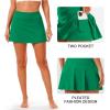 imageStelle Women Tennis Skirt Golf Skorts Athletic High Waisted with Pockets Inner Shorts Sport Workout Pleated PickleballEvergreen