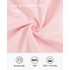 imageStelle Girls Dresses Cotton Short Sleeve Dress Cute Midi Casual Sundress with 2 PocketsBlush Pink