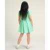 imageStelle Girls Dresses Cotton Short Sleeve Dress Cute Midi Casual Sundress with 2 PocketsMint Green
