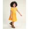 imageStelle Girls Dresses Cotton Short Sleeve Dress Cute Midi Casual Sundress with 2 PocketsSun Ray