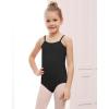 imageStelle Ballet Leotards for Girls Dance Leotard Gymnastics Unitards Outfits with Adjustable StrapsBlack