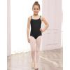 imageStelle Ballet Leotards for Girls Dance Leotard Gymnastics Unitards Outfits with Adjustable StrapsBlack