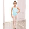 imageStelle Ballet Leotards for Girls Dance Leotard Gymnastics Unitards Outfits with Adjustable StrapsBlue