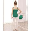 imageStelle Ballet Leotards for Girls Dance Leotard Gymnastics Unitards Outfits with Adjustable StrapsGreen