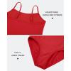 imageStelle Ballet Leotards for Girls Dance Leotard Gymnastics Unitards Outfits with Adjustable StrapsRed
