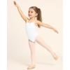 imageStelle Ballet Leotards for Girls Dance Leotard Gymnastics Unitards Outfits with Adjustable StrapsWhite