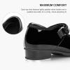imageStelle Tap Shoes for Girls Toddler PU Tap Dance Shoes for ToddlerLittle KidsBig KidsBlack