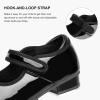 imageStelle Tap Shoes for Girls Toddler PU Tap Dance Shoes for ToddlerLittle KidsBig KidsBlack