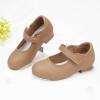 imageStelle Tap Shoes for Girls Toddler PU Tap Dance Shoes for ToddlerLittle KidsBig KidsTan