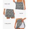 imageStelle Womens Athletic Skorts 17quot Golf Skirts Inner Shorts Tennis Skort with 2 Pockets Running Sports Pickleball SkirtBlack Paisley Print