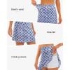 imageStelle Womens Athletic Skorts 17quot Golf Skirts Inner Shorts Tennis Skort with 2 Pockets Running Sports Pickleball SkirtFloral Tiles Print