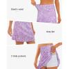 imageStelle Womens Athletic Skorts 17quot Golf Skirts Inner Shorts Tennis Skort with 2 Pockets Running Sports Pickleball SkirtLilac Paisley Print