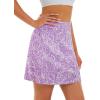 imageStelle Womens Athletic Skorts 17quot Golf Skirts Inner Shorts Tennis Skort with 2 Pockets Running Sports Pickleball SkirtLilac Paisley Print