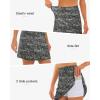 imageStelle Womens Athletic Skorts 17quot Golf Skirts Inner Shorts Tennis Skort with 2 Pockets Running Sports Pickleball SkirtNoir Paisley Print