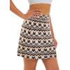 imageStelle Womens Athletic Skorts 17quot Golf Skirts Inner Shorts Tennis Skort with 2 Pockets Running Sports Pickleball SkirtRetro Geo Print