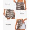 imageStelle Womens Athletic Skorts 17quot Golf Skirts Inner Shorts Tennis Skort with 2 Pockets Running Sports Pickleball SkirtRetro Geo Print