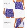 imageStelle Womens Athletic Skorts 17quot Golf Skirts Inner Shorts Tennis Skort with 2 Pockets Running Sports Pickleball SkirtRoyal Paisley Print