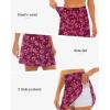imageStelle Womens Athletic Skorts 17quot Golf Skirts Inner Shorts Tennis Skort with 2 Pockets Running Sports Pickleball SkirtScarlet Vines Print