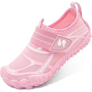 imageStelle Kids Water Shoes Boys Girls Swim Hiking Aqua Socks Quick Dry Toddler Barefoot ShoesPink