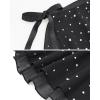 imageStelle Ballet Skirt Women Chiffon Sarong Wrap Skirt Adjustable Tie Adult Dance SkirtsBlack Shiny